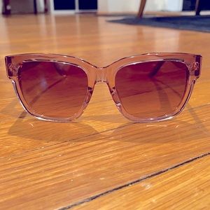 Large Pink Givenchy Square Sunglasses EUC